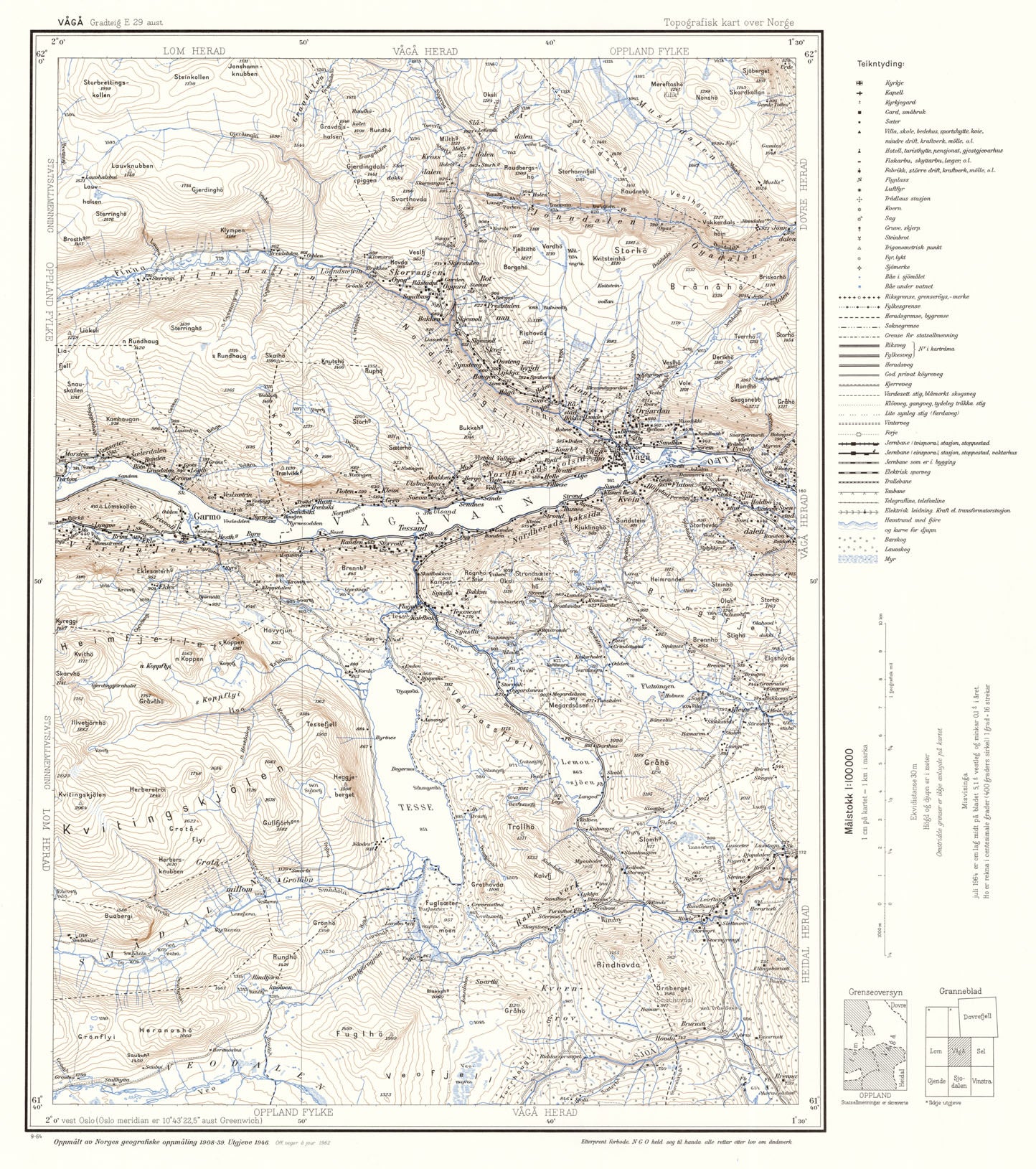 E29 aust Vågå: Oppland