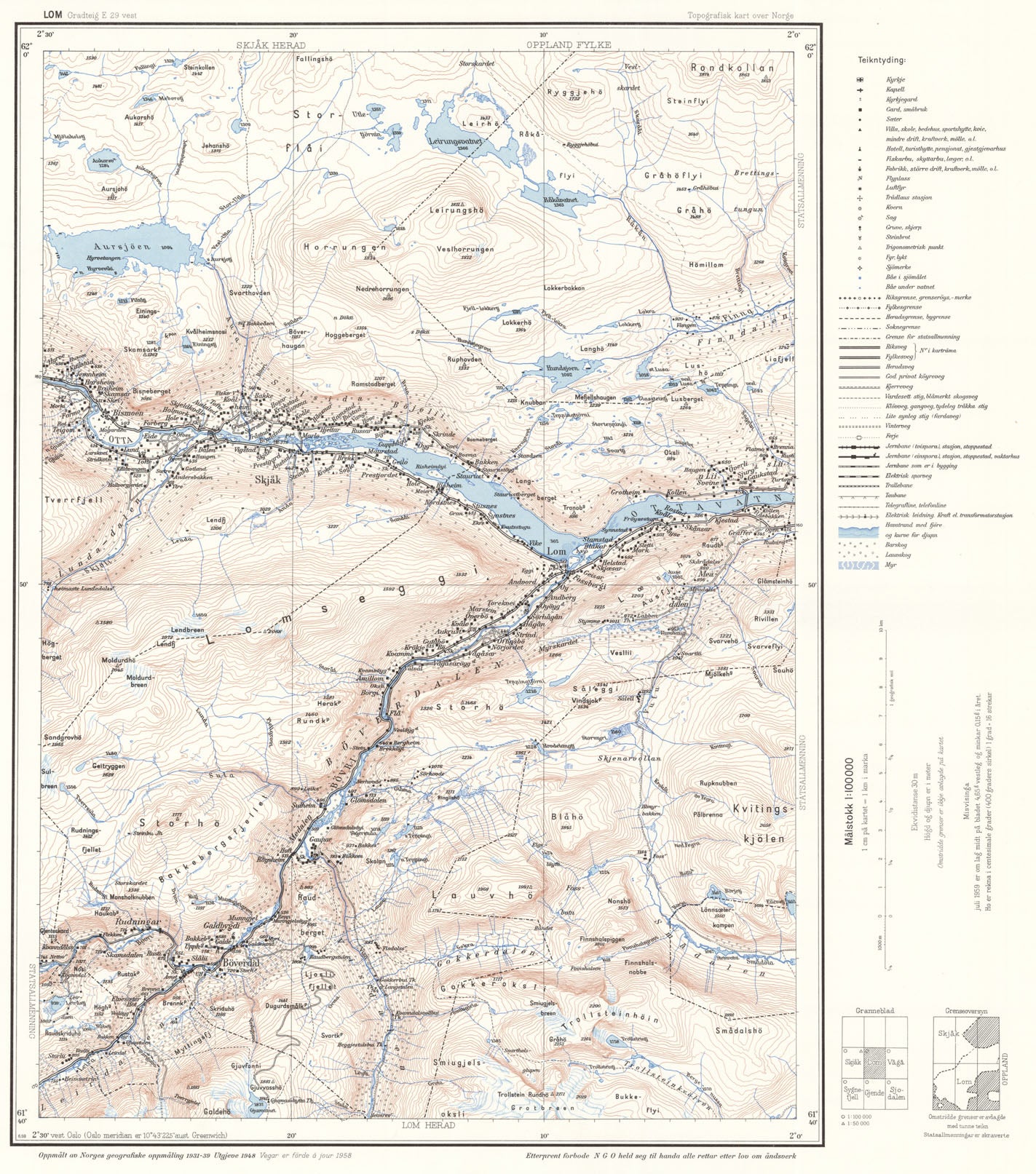 E29 vest Lom: Oppland