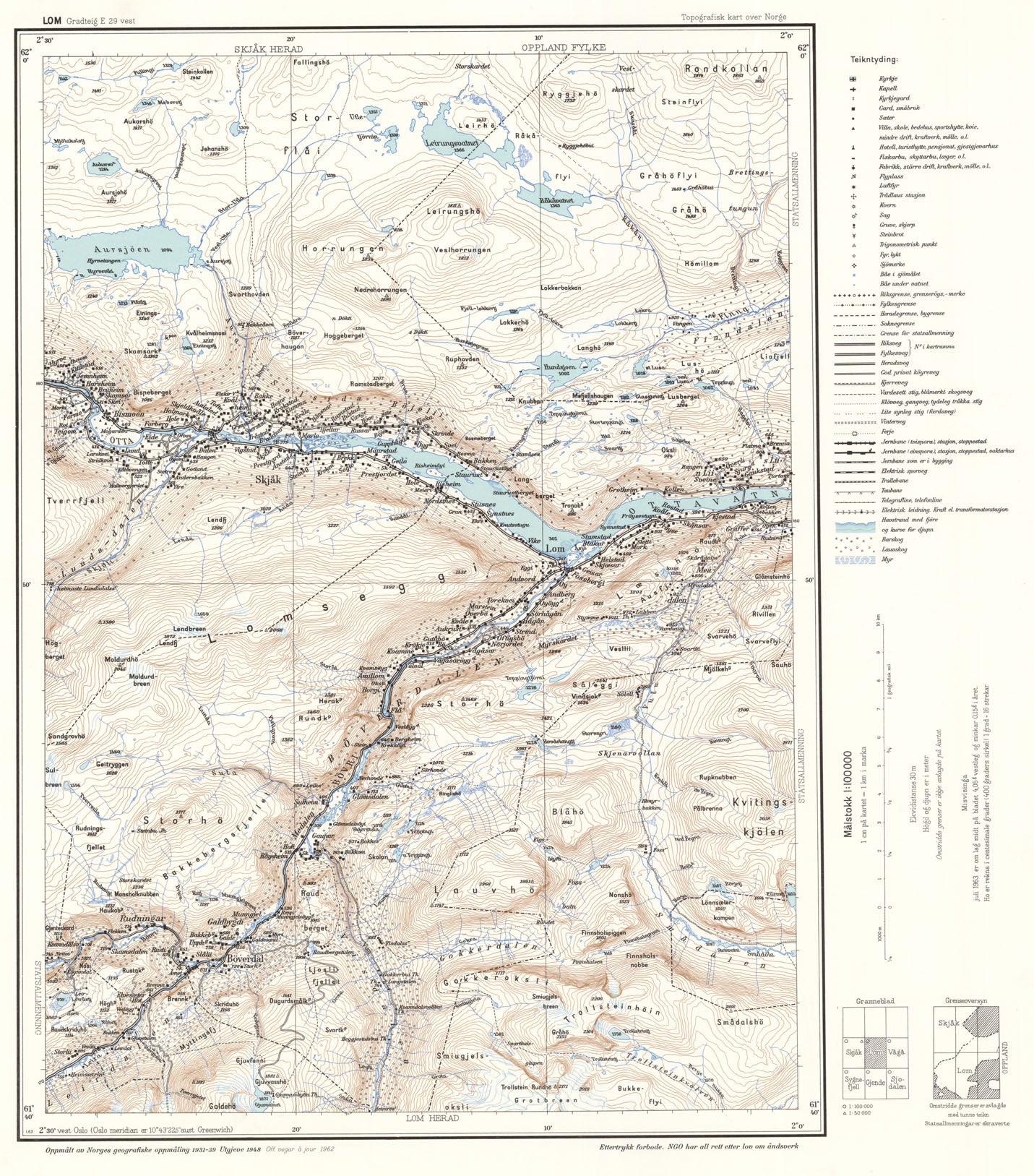 E29 vest Lom: Oppland