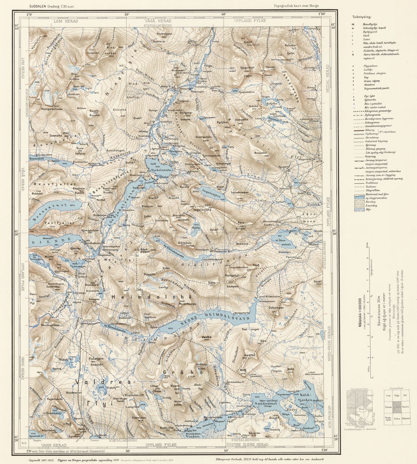 E30 aust Sjodalen: Oppland