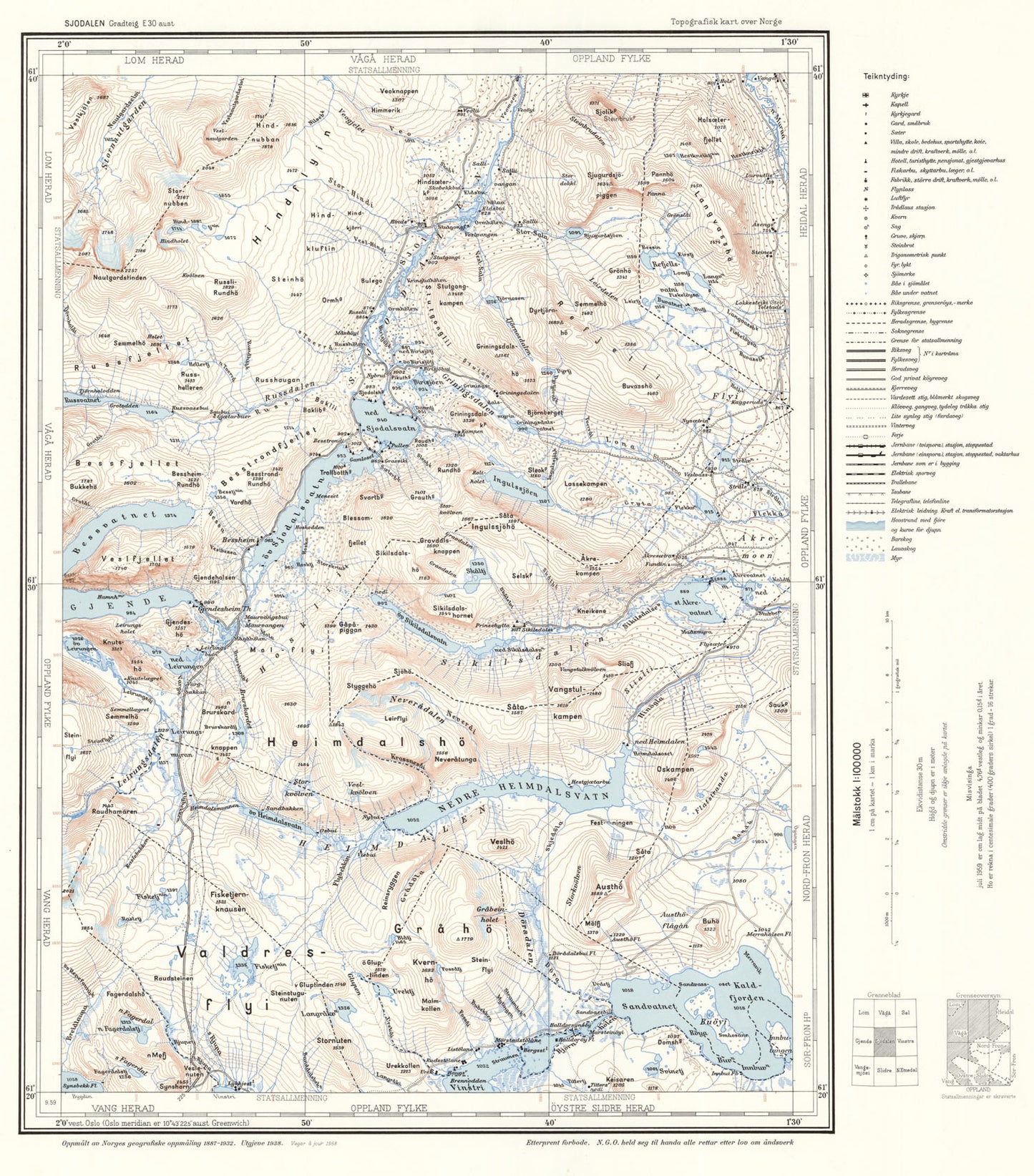 E30 aust Sjodalen: Oppland