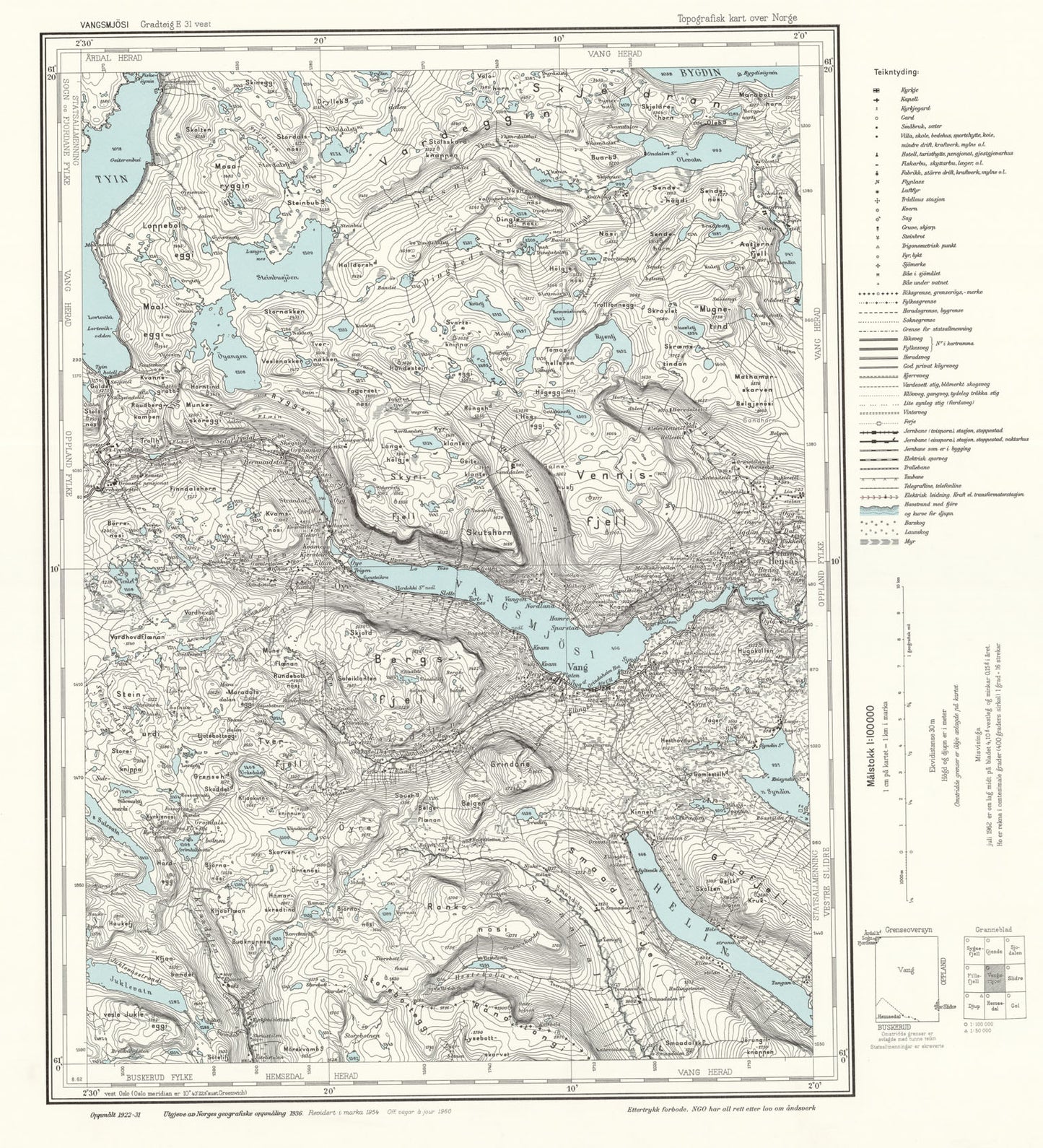 E31 vest Vangsmjøsi: Buskerud | Oppland