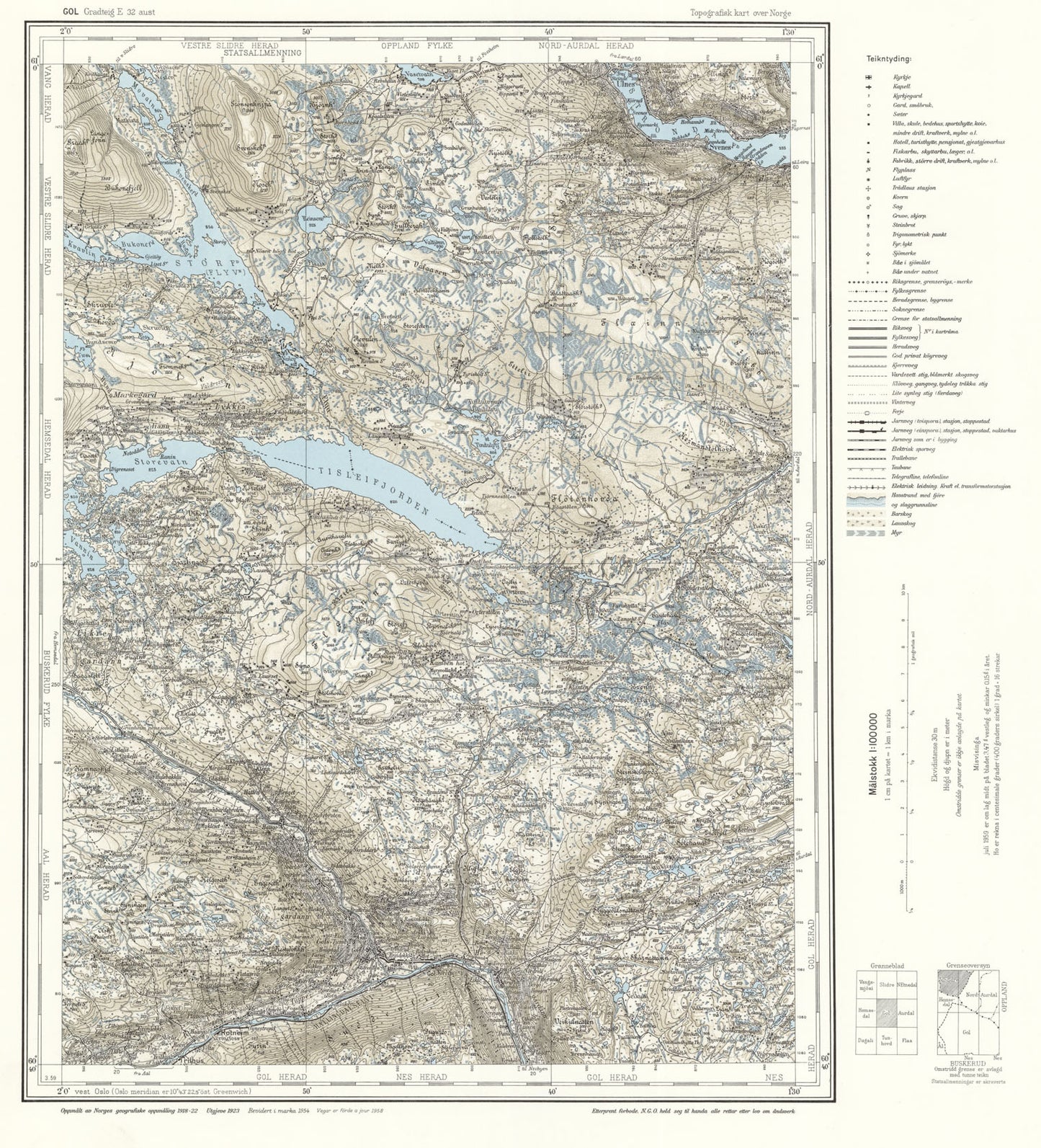 E32 aust Gol: Buskerud | Oppland