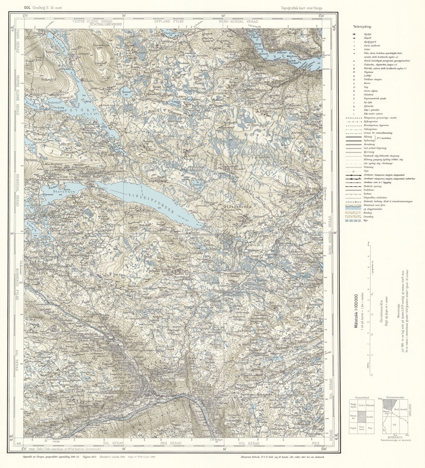 E32 aust Gol: Buskerud | Oppland