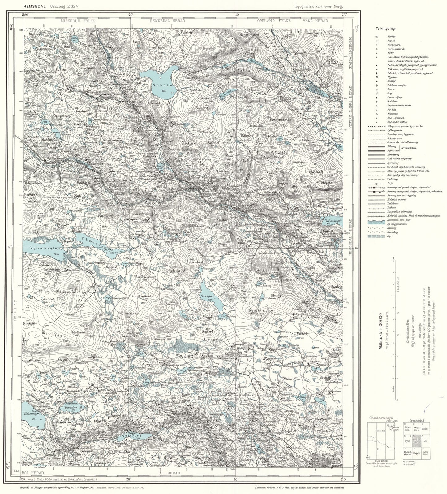 E32 vest Hemsedal: Buskerud | Oppland
