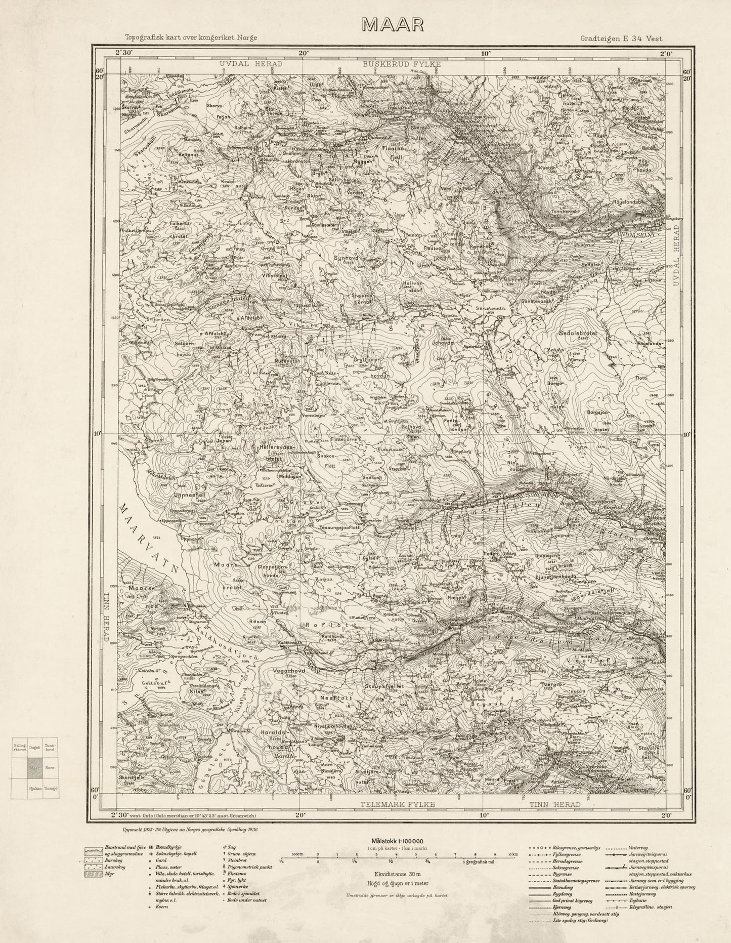 E34 vest Maar: Buskerud | Telemark