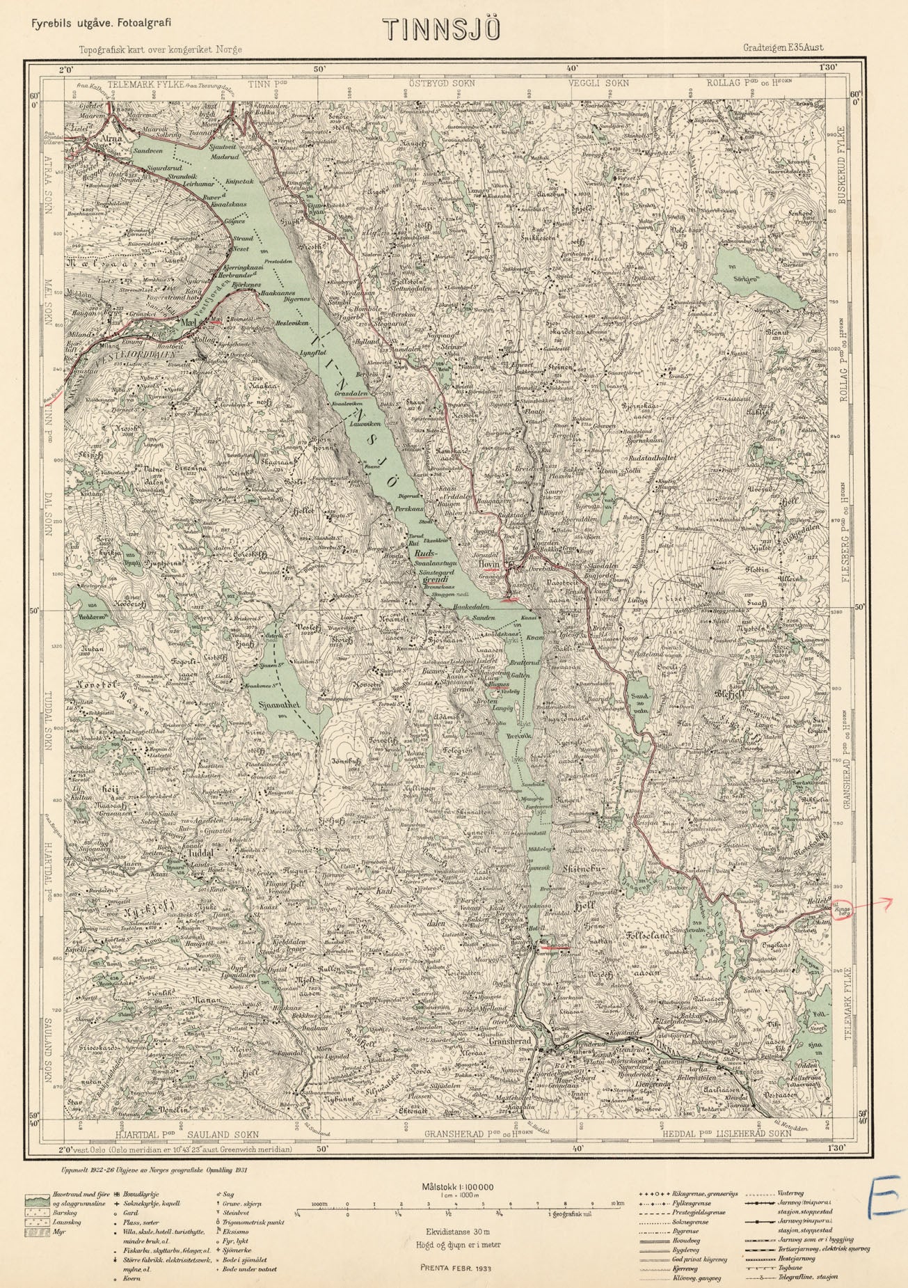 E35 aust Tinnsjø: Buskerud | Telemark