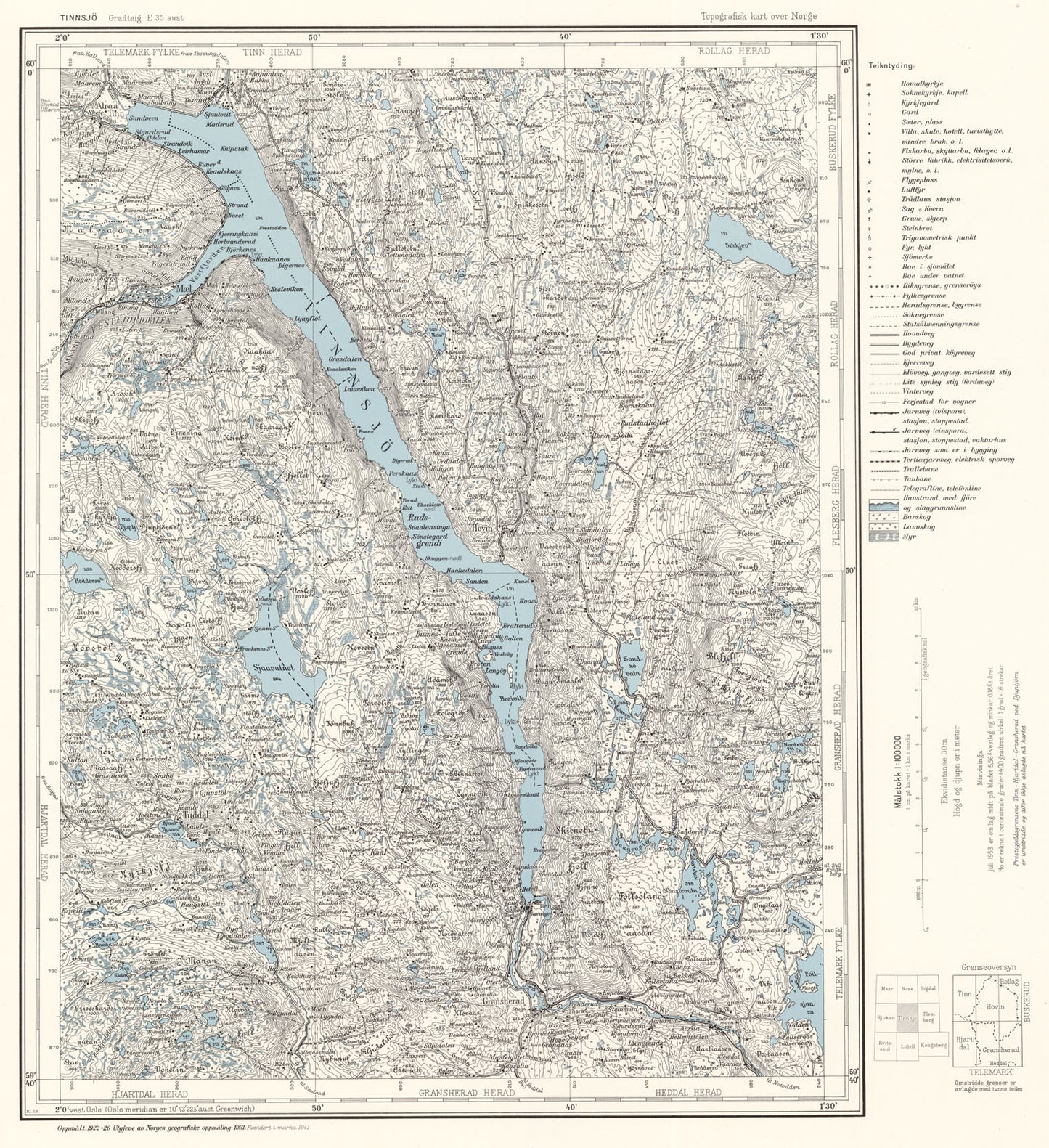 E35 aust Tinnsjø: Buskerud | Telemark