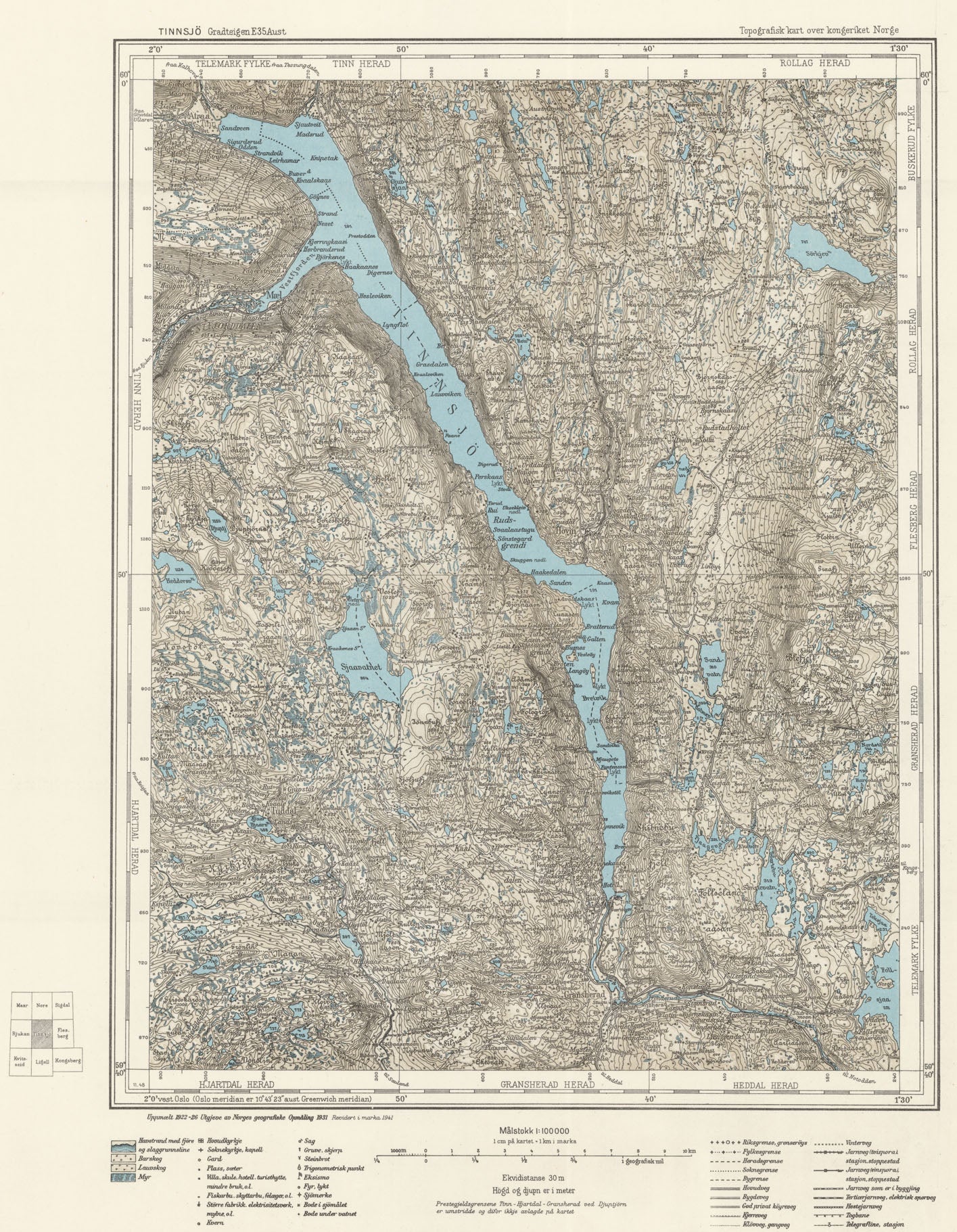 E35 aust Tinnsjø: Buskerud | Telemark
