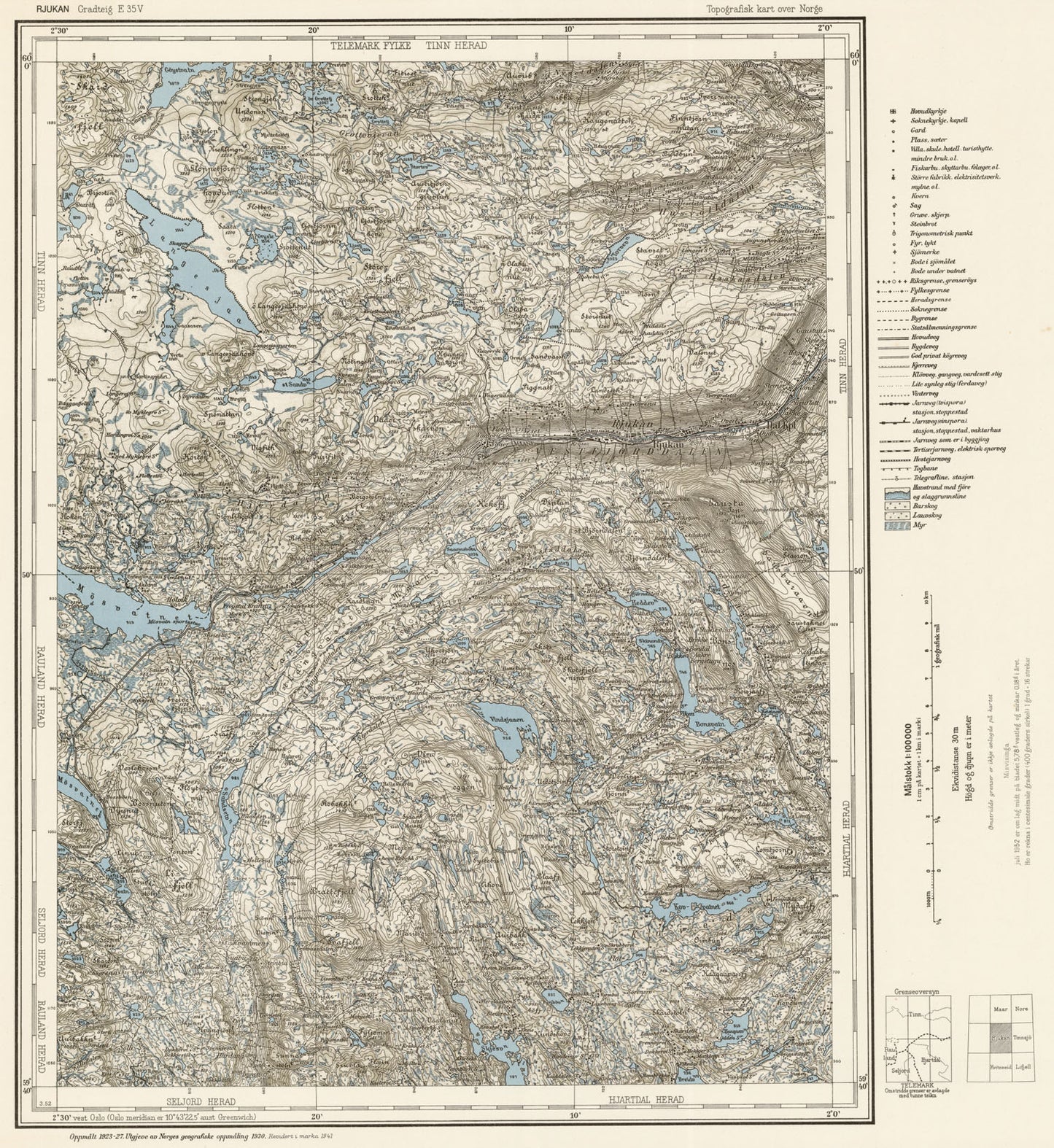 E35 vest Rjukan: Telemark