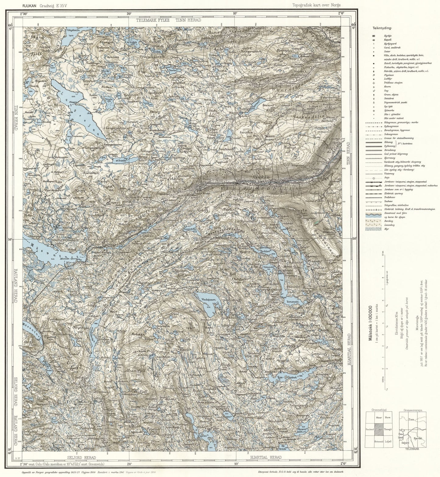 E35 vest Rjukan: Telemark