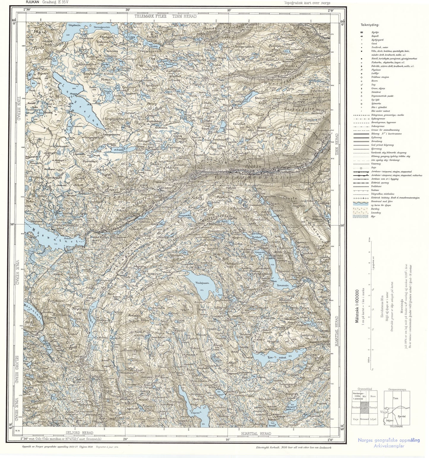 E35 vest Rjukan: Telemark