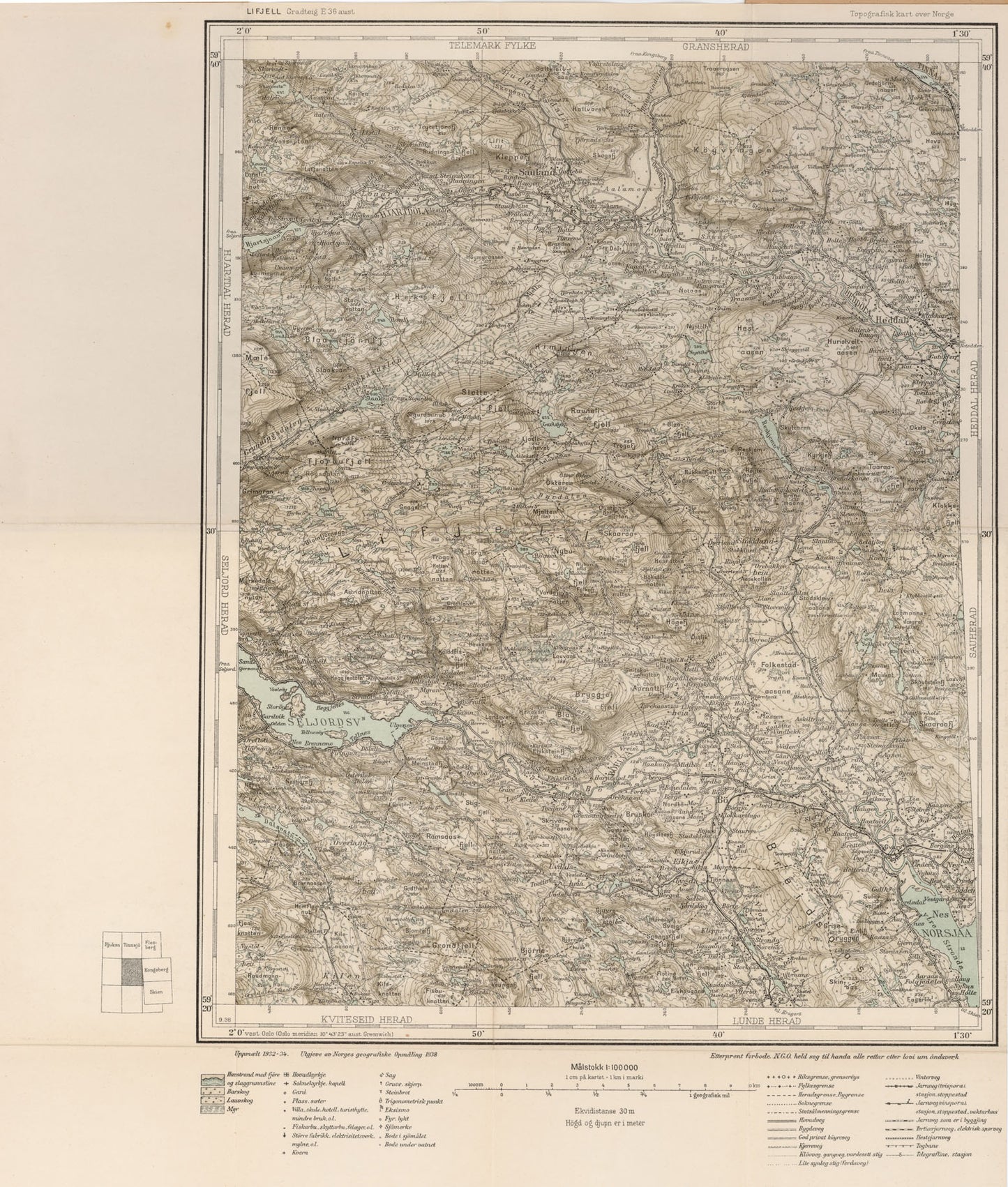 E36 aust Lifjell: Telemark