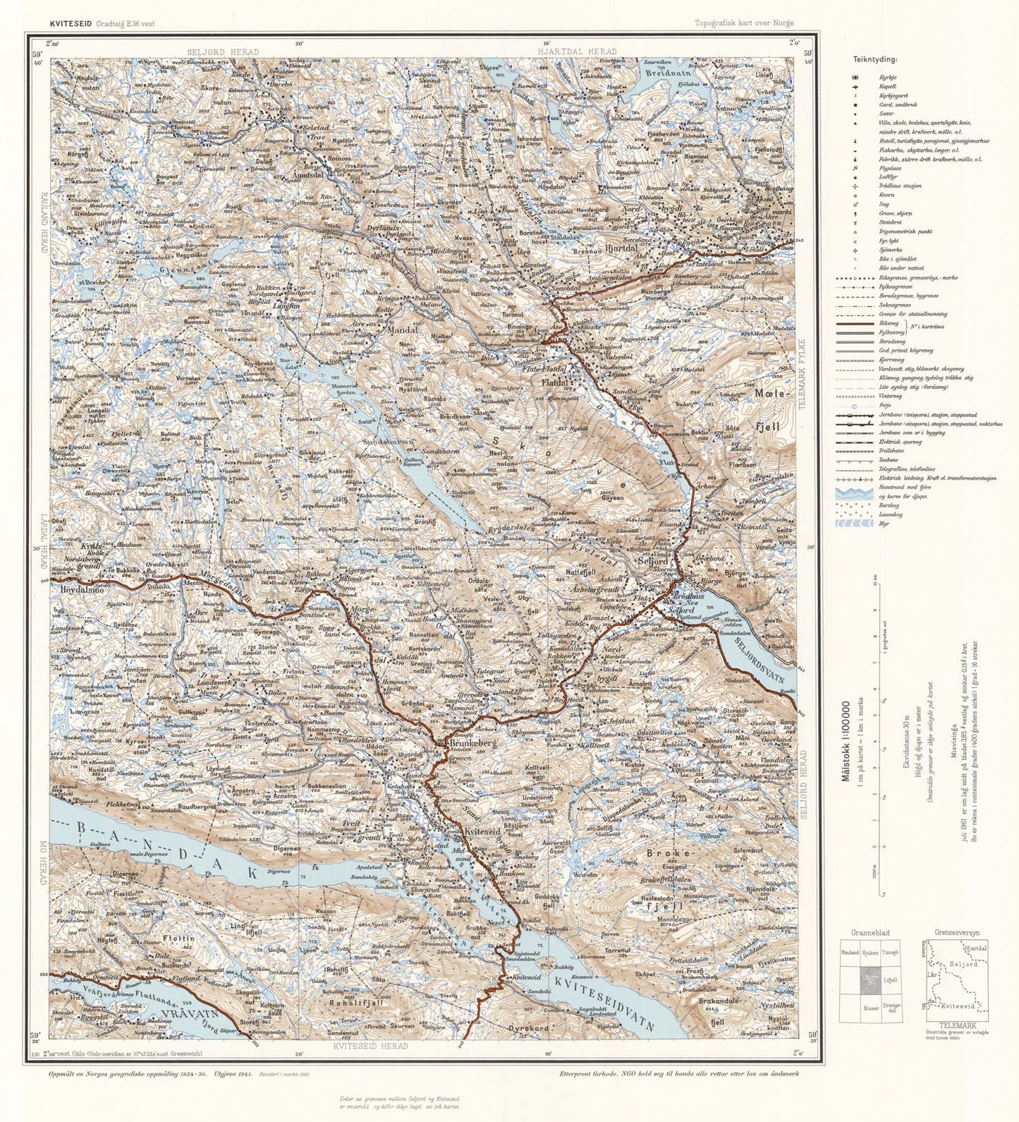 E36 vest Kviteseid: Telemark