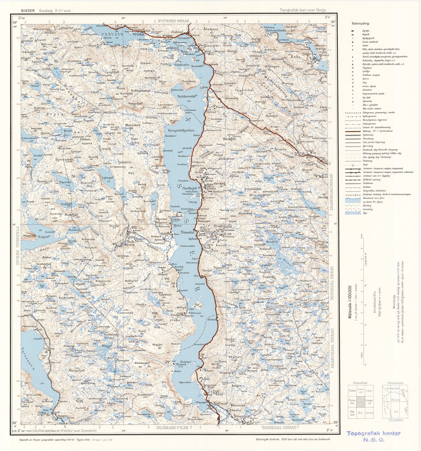 E37 aust Nisser: Telemark