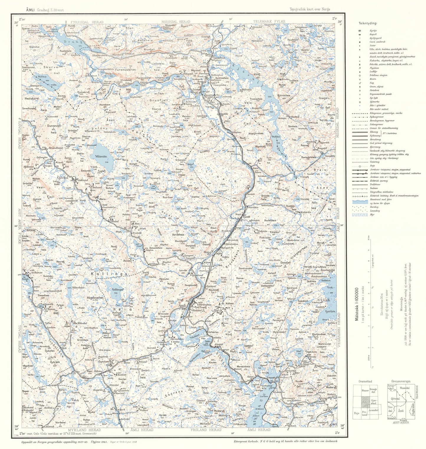 E38 vest Åmli: Aust-Agder | Telemark