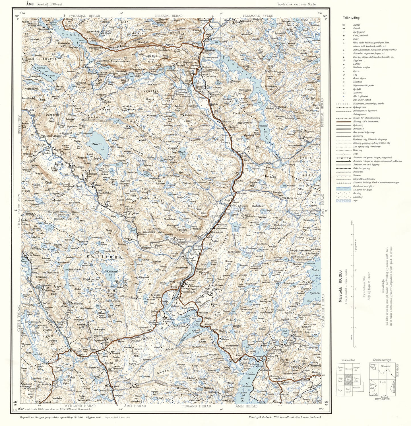 E38 vest Åmli: Aust-Agder | Telemark