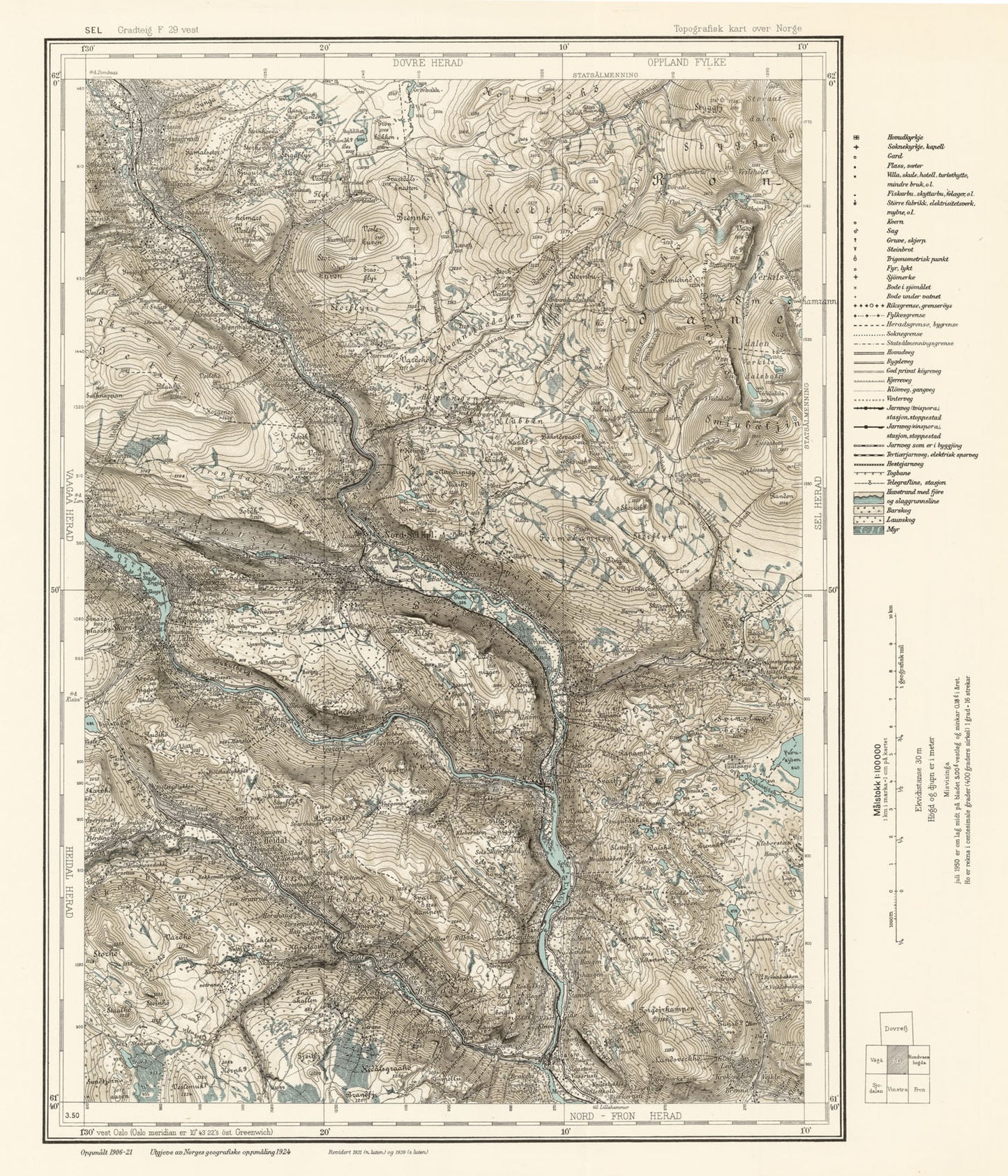 F29 vest Sel: Oppland