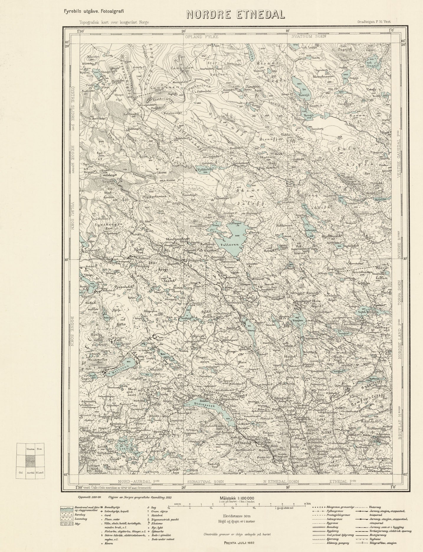 F31 vest Nordre Etnedal: Oppland