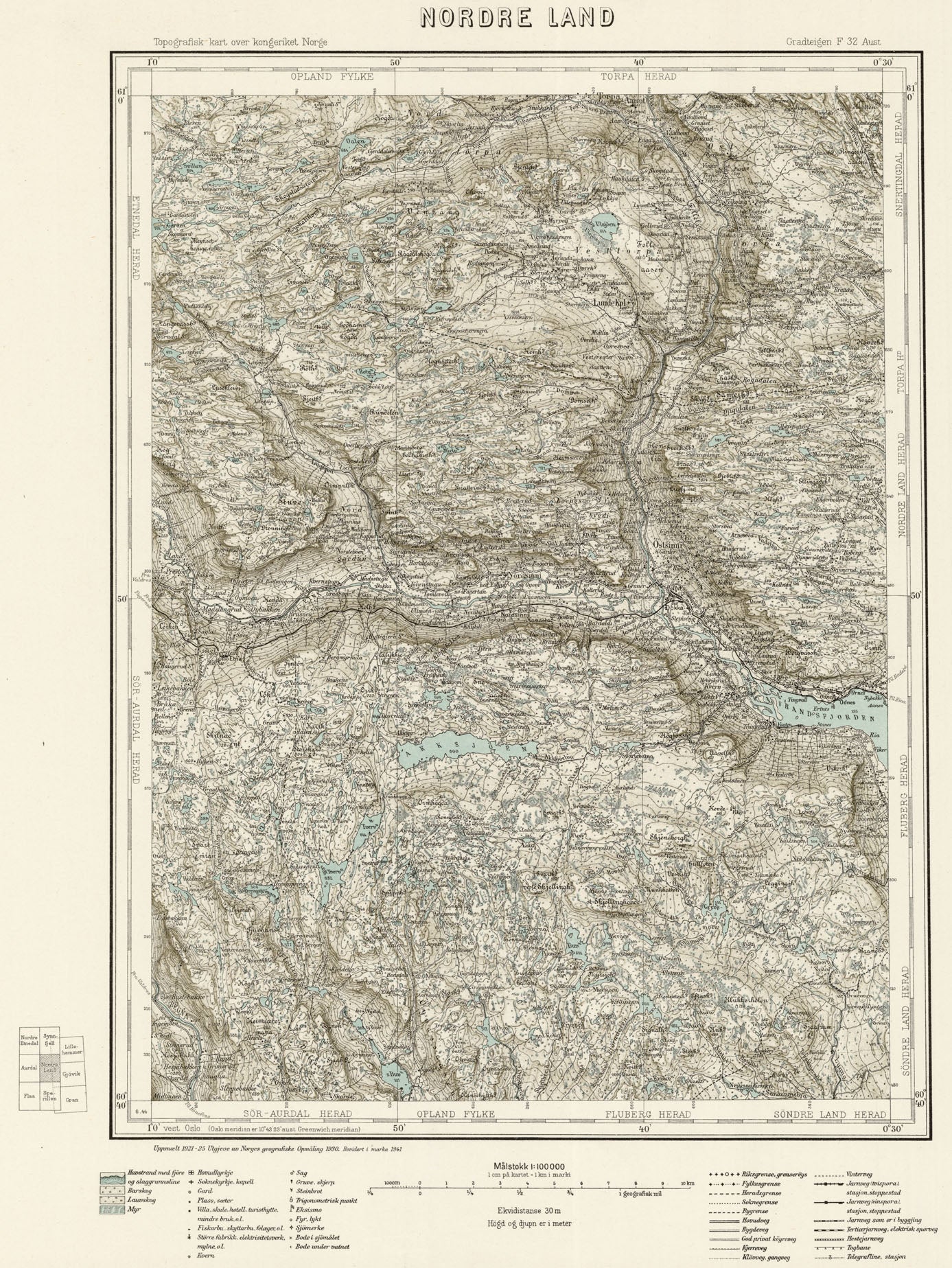 F32 aust Nordre Land: Oppland