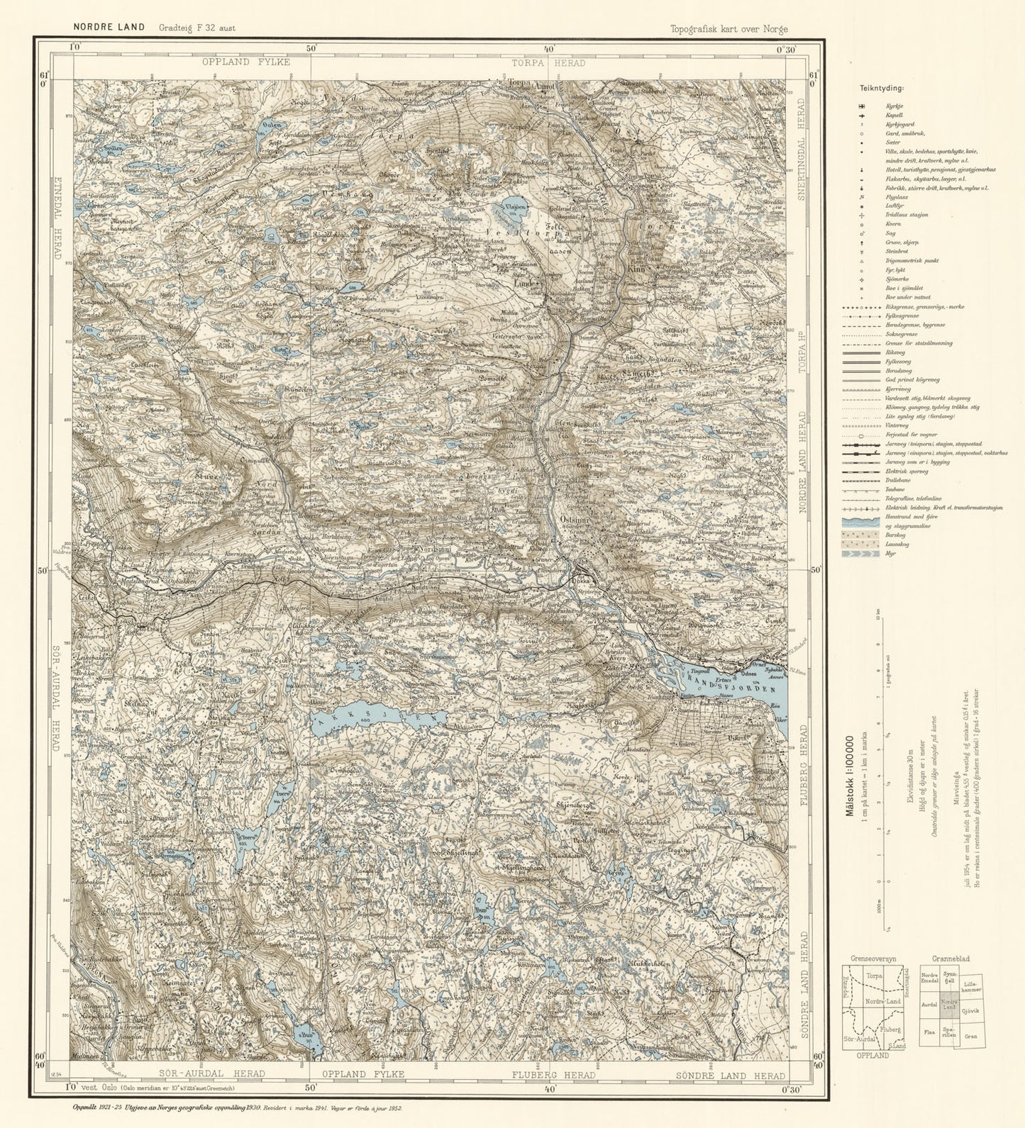 F32 aust Nordre Land: Oppland