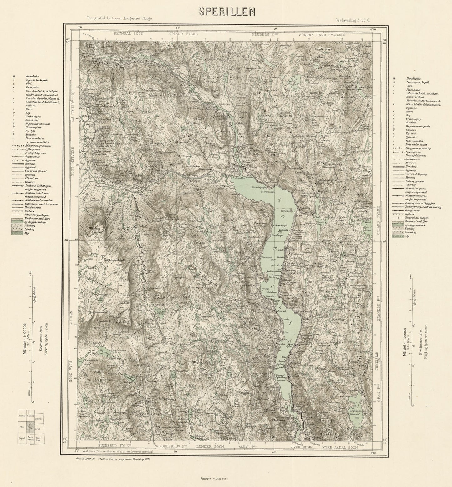 F33 aust Sperillen: Buskerud | Oppland