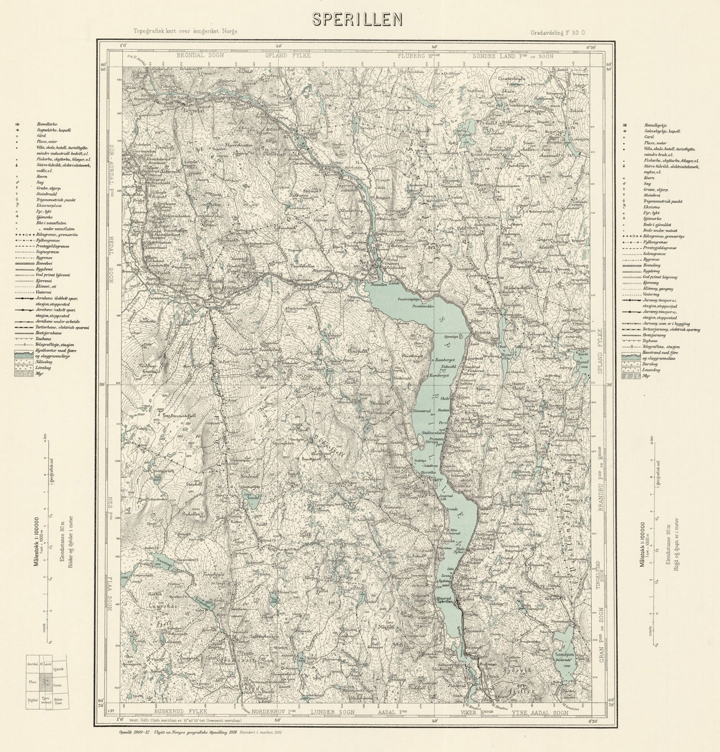 F33 aust Sperillen: Buskerud | Oppland