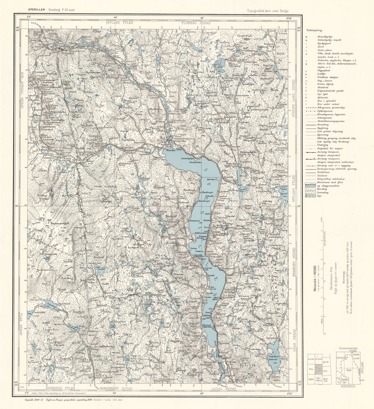 F33 aust Sperillen: Buskerud | Oppland