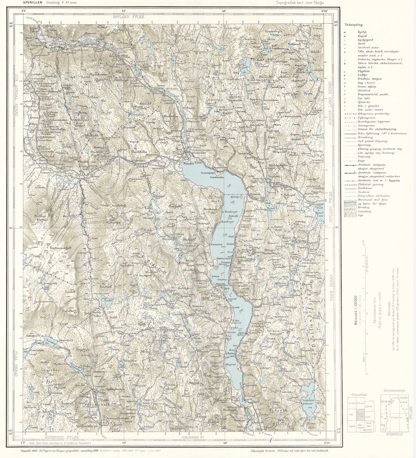 F33 aust Sperillen: Buskerud | Oppland