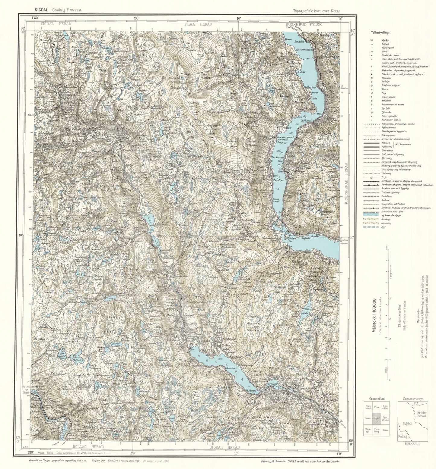 F34 vest Sigdal: Buskerud