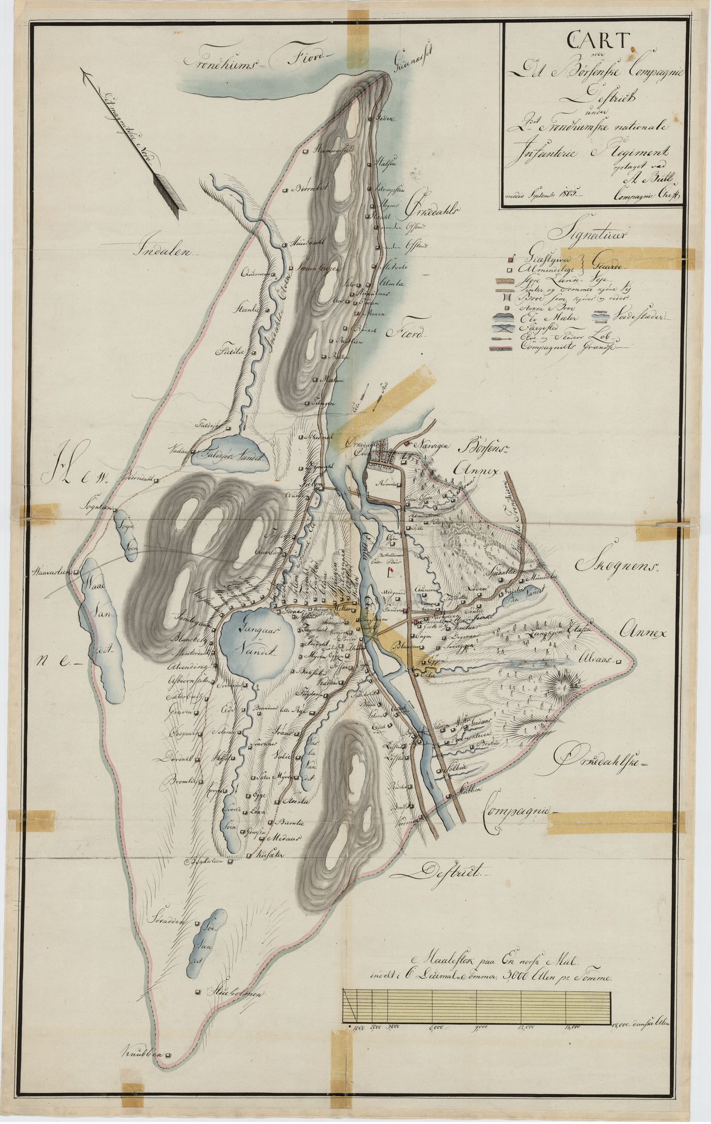 Kartblad 102: Kart over det Børsenske Compagnie District: Sør-Trøndelag
