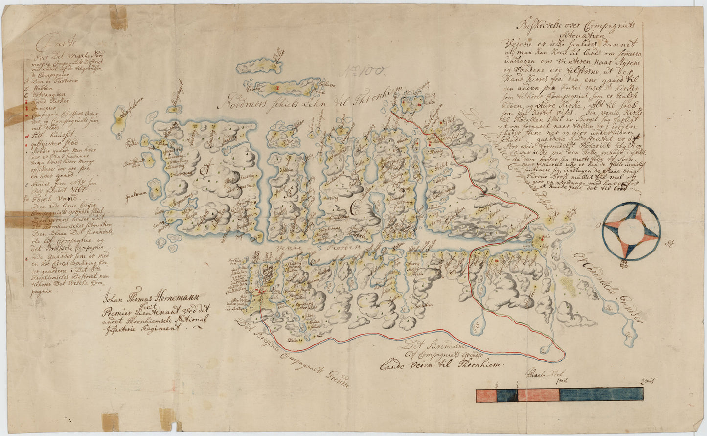 Kartblad 112: Carte over det Wigsche-Nordmørsche Compagnie District: Møre og Romsdal