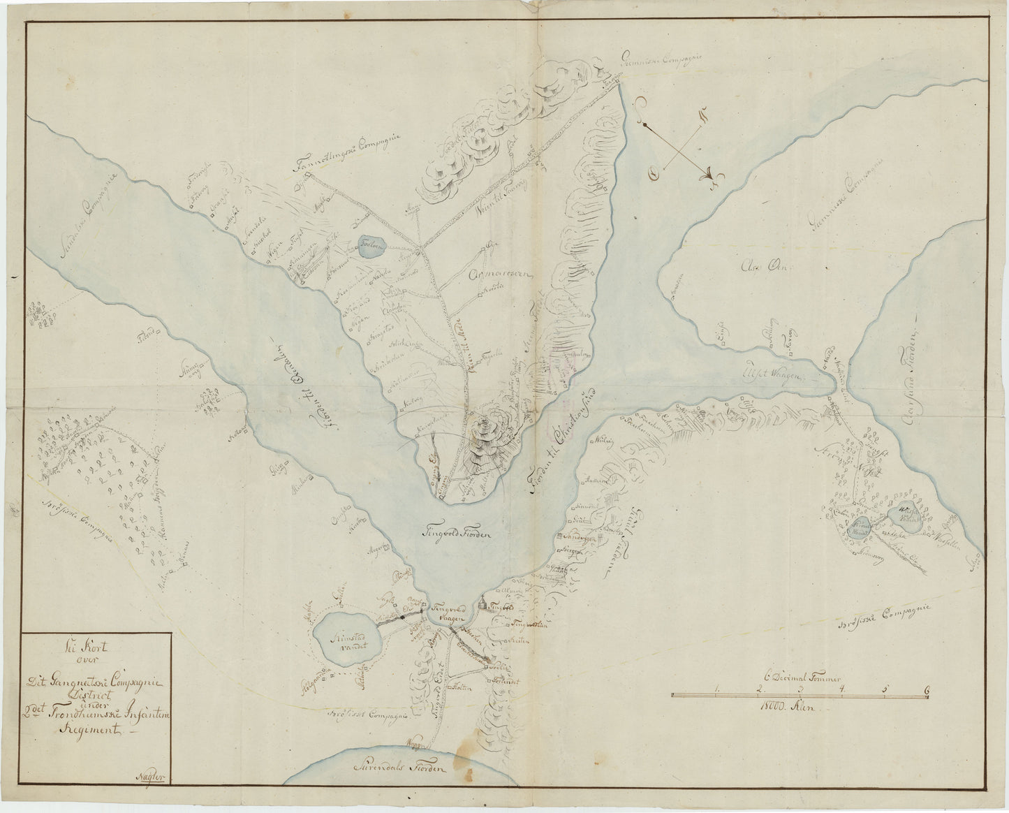 Kartblad 118: Vei-Kort over det Gangnatiske Compagnie District: Møre og Romsdal
