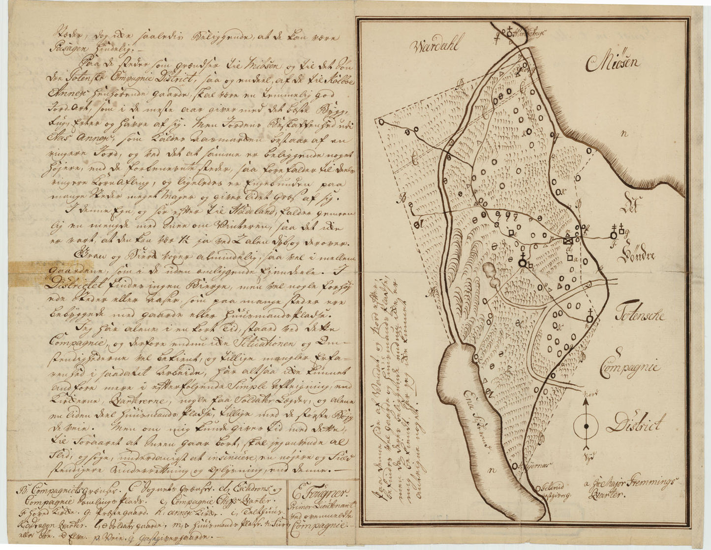 Kartblad 176-a: Det Nordre Totenske Compagnie District: Oppland