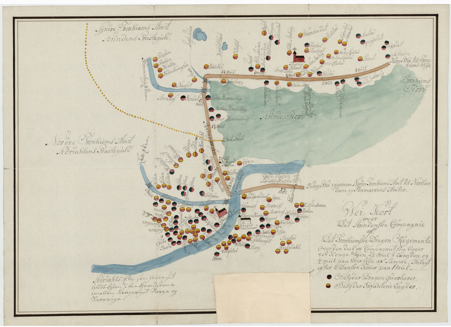 Kartblad 179: Wei Kort over det Strindenske Compagnie District: Sør-Trøndelag