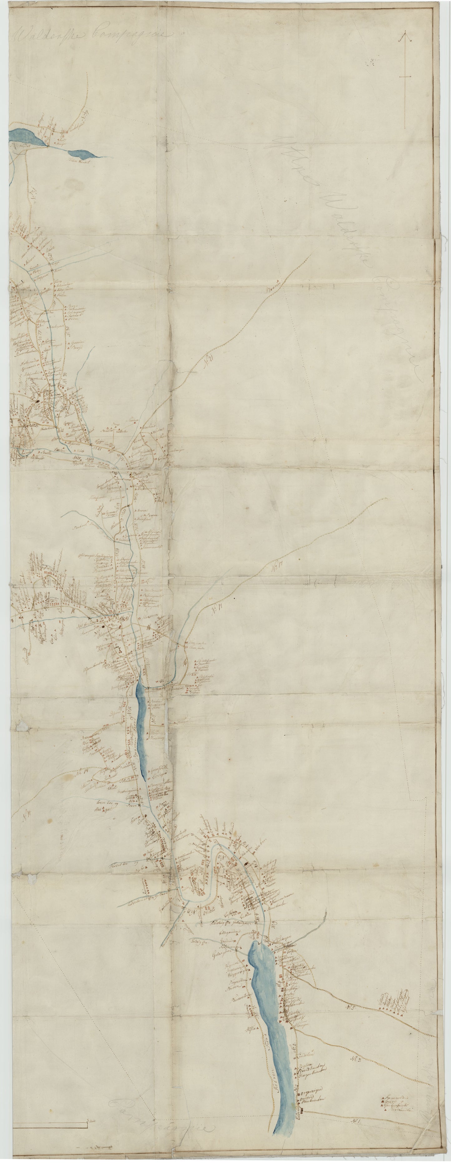Kartblad 63 øst: Det yttere Hallingdahlske Infanterie Compagnie District: Buskerud