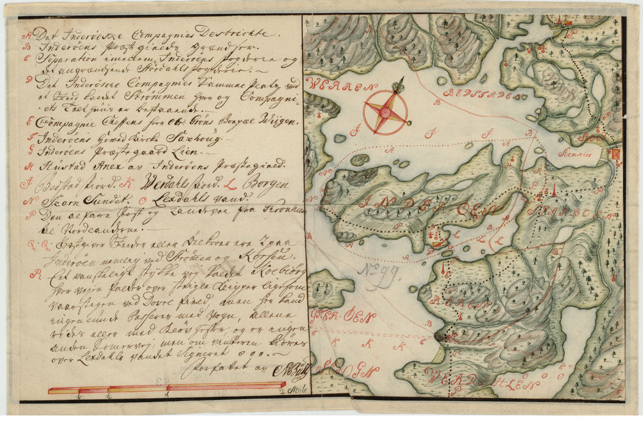 Kartblad 83: Det Inderøeske Compagnie District: Nord-Trøndelag