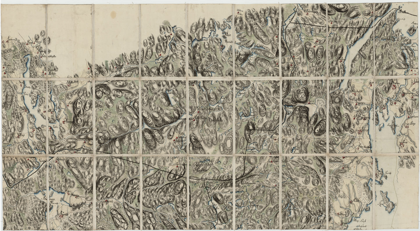 Kart over en del av Aremark, Asak og ødemark, den østlige del av Rakkestad, Eidsberg og Røddenæs: Østfold