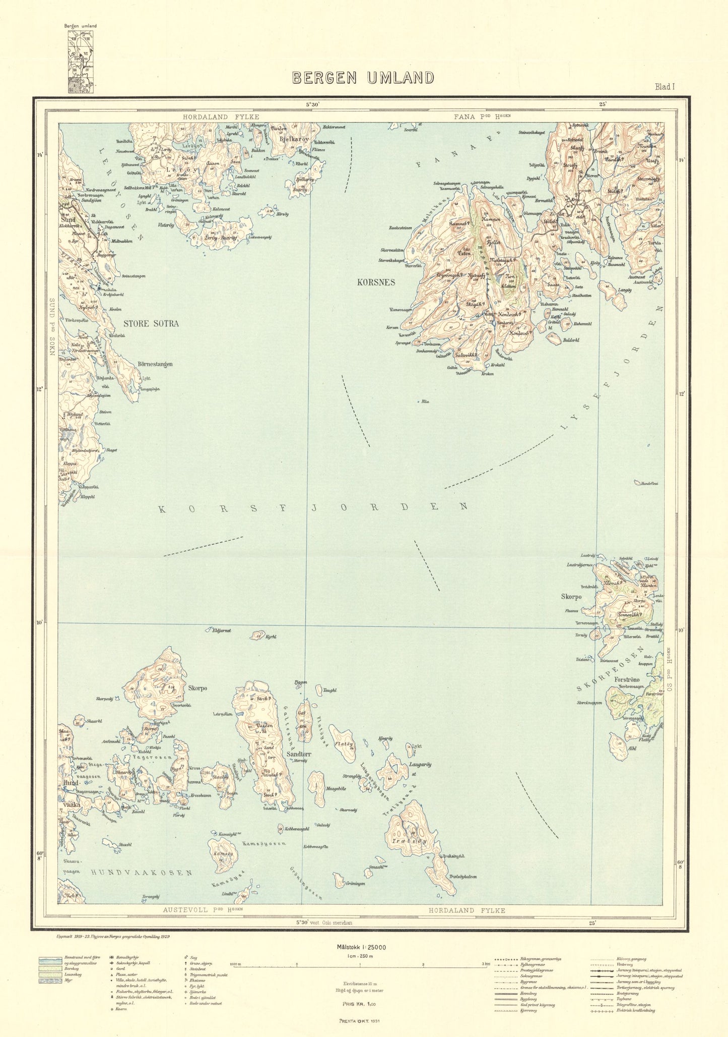 Bergen omland I: Hordaland