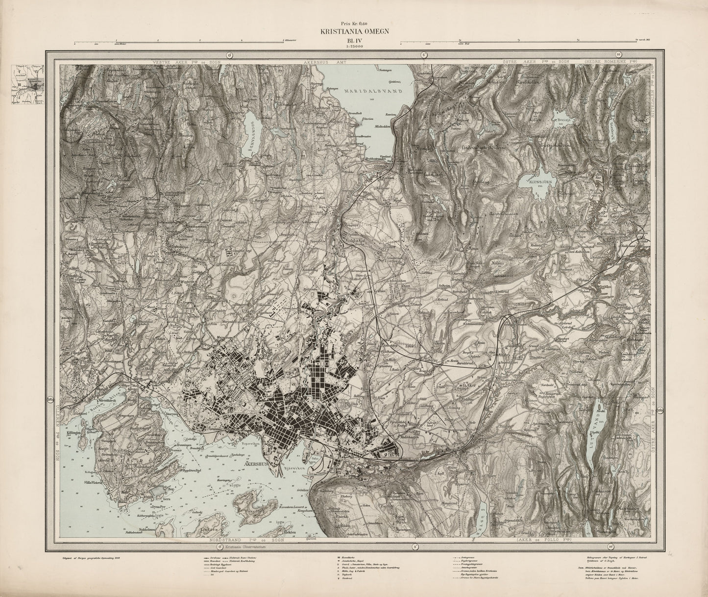 Kristiania omegn blad 4: Akershus | Oslo
