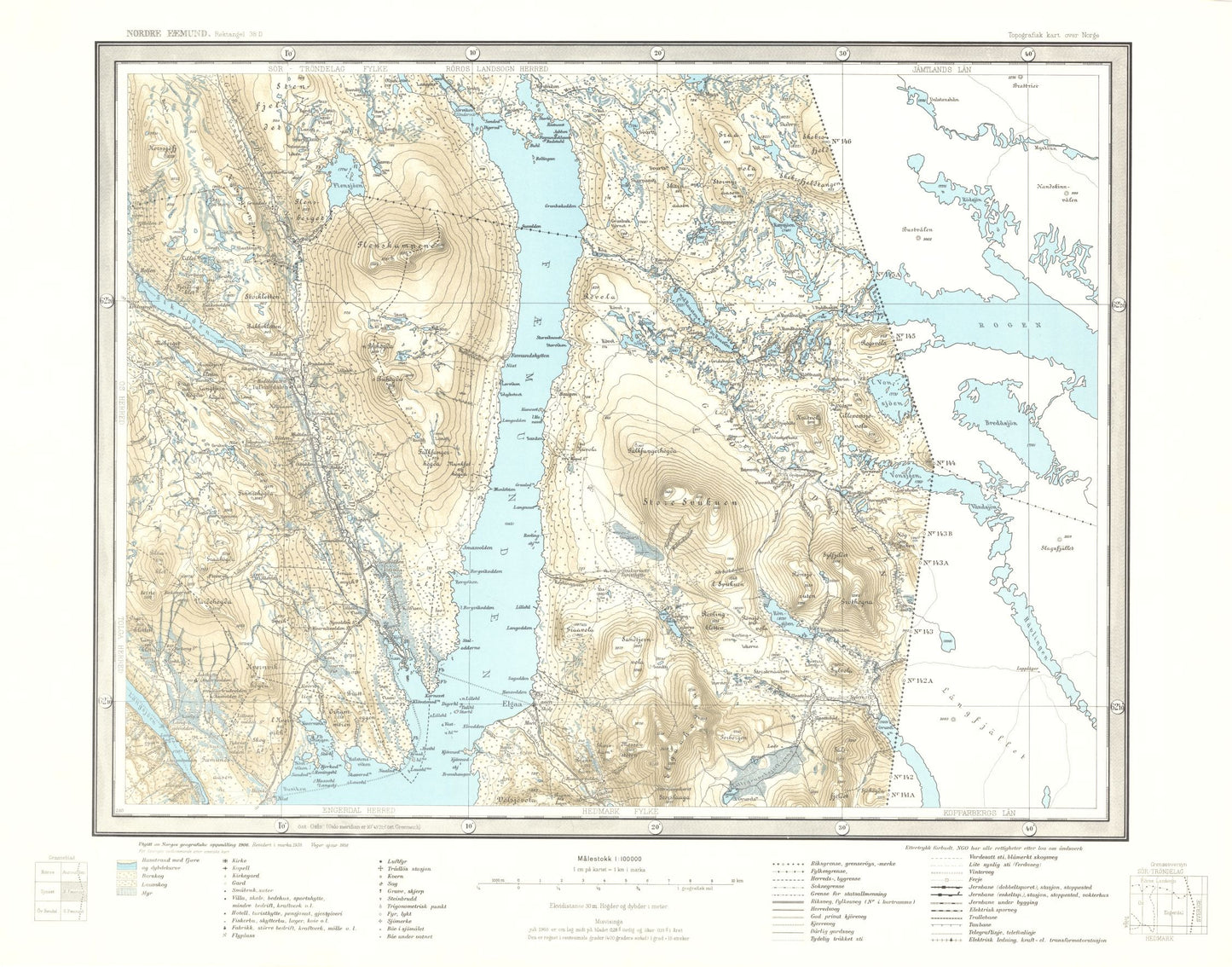 38D Nordre Fæmund: Hedmark | Sør-Trøndelag