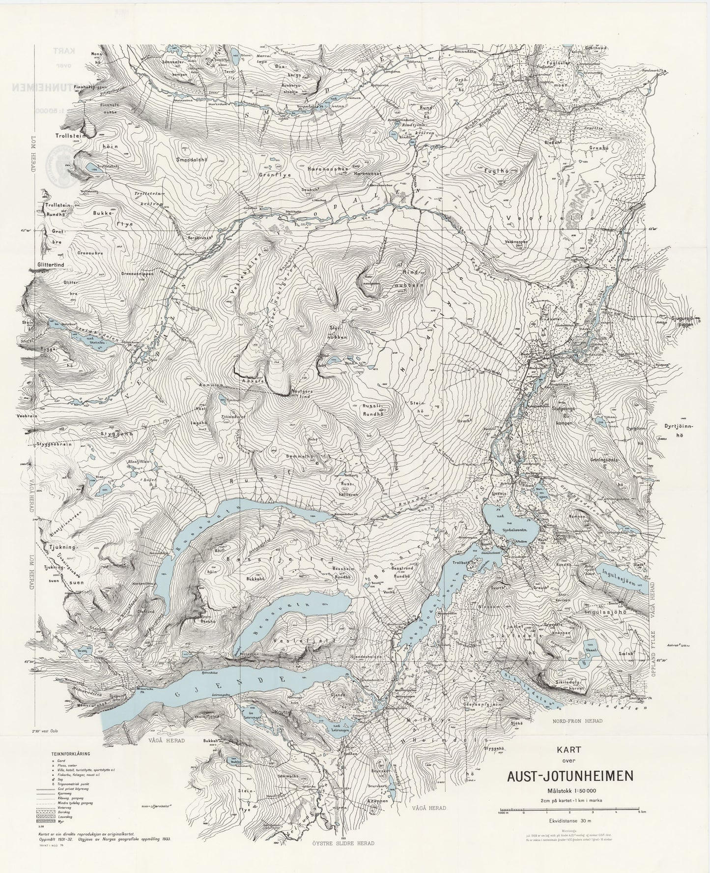 Aust-Jotunheimen: Oppland