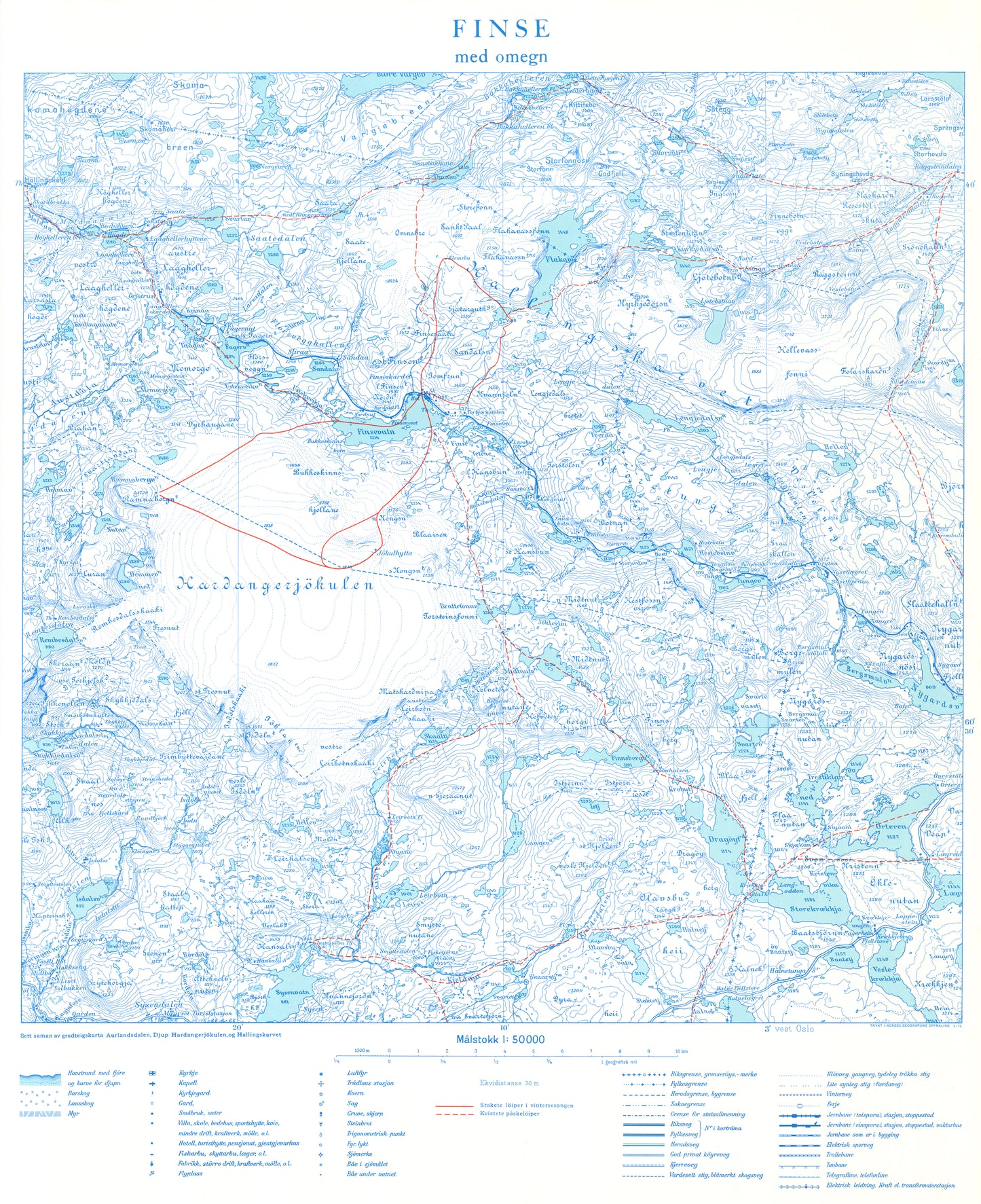 Finse med omegn: Buskerud | Hordaland | Sogn og Fjordane
