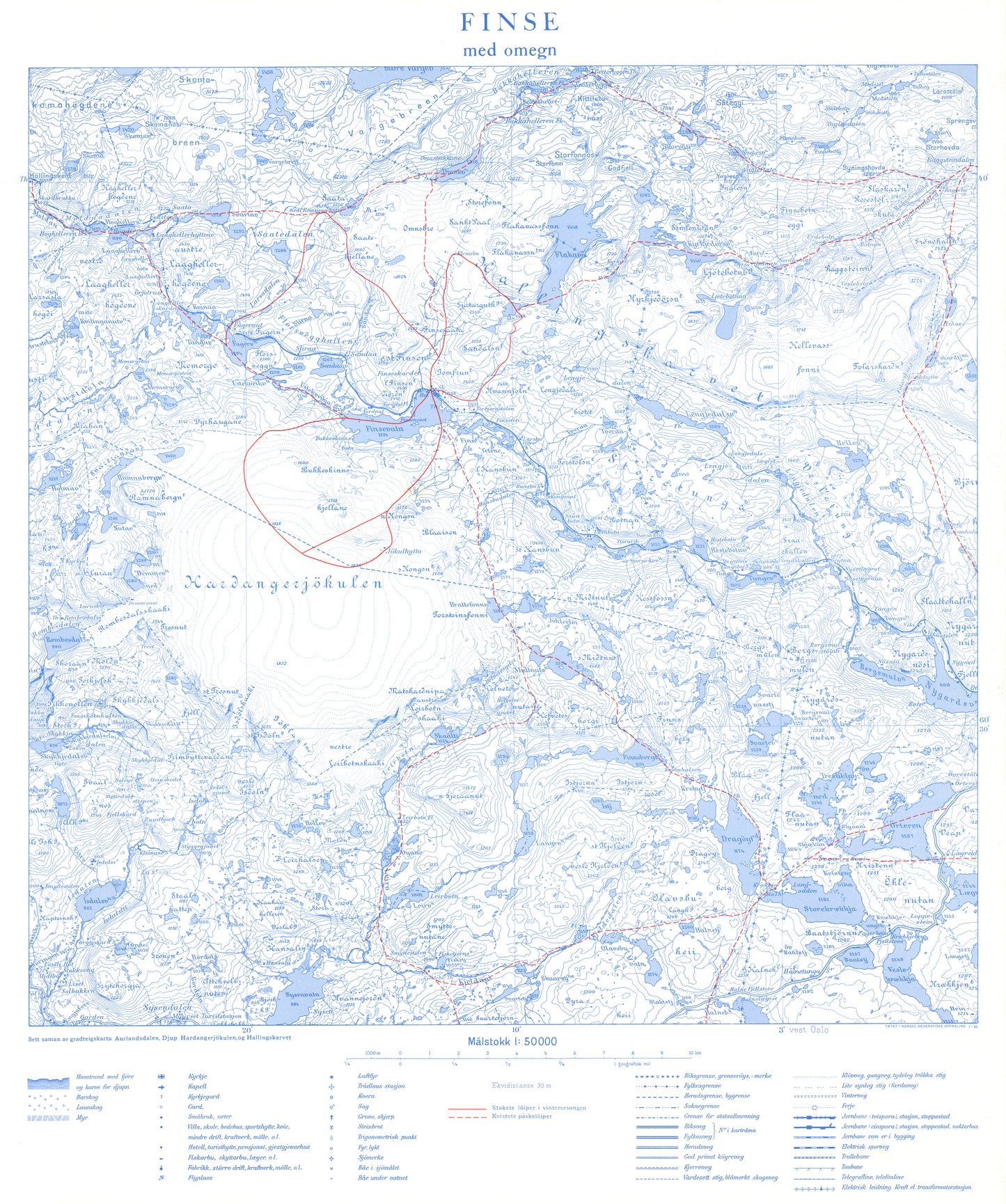 Finse med omegn: Buskerud | Hordaland | Sogn og Fjordane