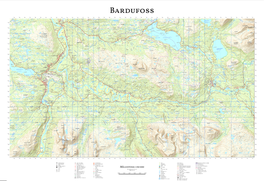 Veggkart Bardufoss og omegn