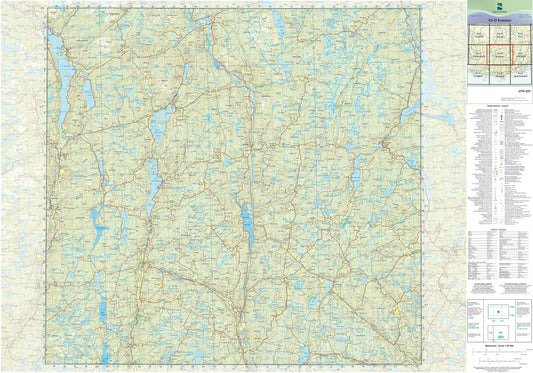 Kartverket N50 kartblad 02-D Konsmo
