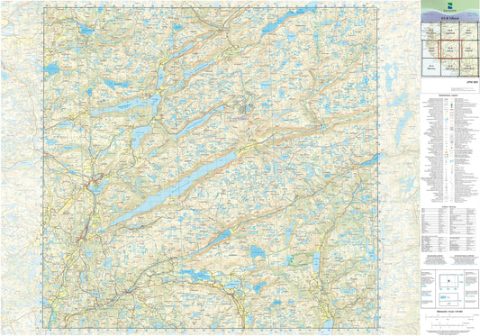Kartverket N50 kartblad 03-B Vikeså