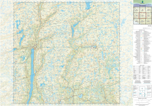 Kartverket N50 kartblad 03-C Tonstad
