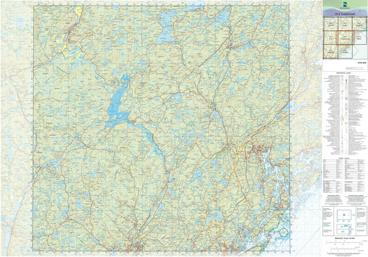 Kartverket N50 kartblad 03-F Tvedestrand