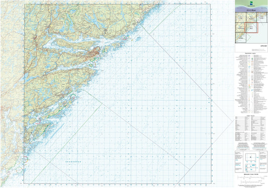 Kartverket N50 kartblad 03-G Risør